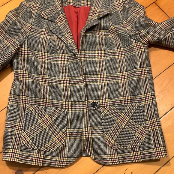 60’s HANDMADE WOOL GLEN PLAID TWEED SKIRT SUIT PRINCE OF WALES PLAID - Picture 8 of 15